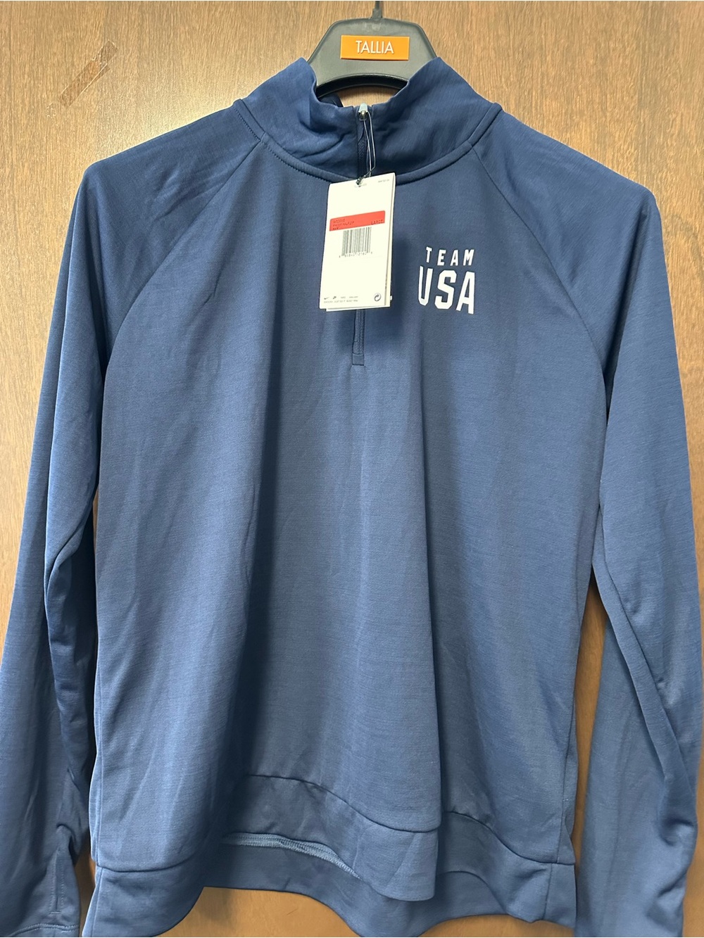 Nike DriFit Team USA Women’s Navy Quarter-Zip Top Women’s Large